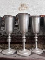 Set van 16 tinnen wijnglazen, Antiek en Kunst, Antiek | Tin, Ophalen