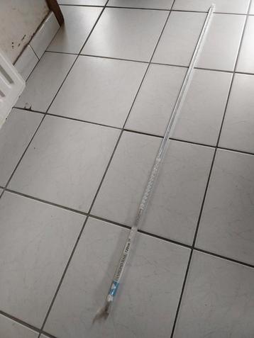 Gordijn slede 120 cm , aluminium kleur pvc. beschikbaar voor biedingen