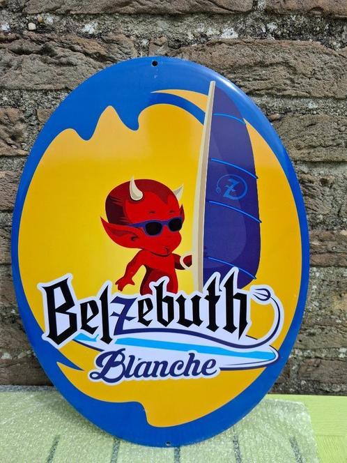 Reclamebord Belzebuth bier ( nieuw in verpakking), Verzamelen, Biermerken, Nieuw, Reclamebord, Plaat of Schild, Overige merken