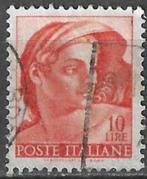 Italie 1961 - Yvert 828 - Werken van Michelangelo (ST), Postzegels en Munten, Verzenden, Gestempeld