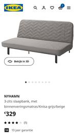 Nyhamn ikea zetelbed, Huis en Inrichting, Slaapkamer | Slaapbanken, Ophalen, Tweepersoons, 140 cm, Zo goed als nieuw