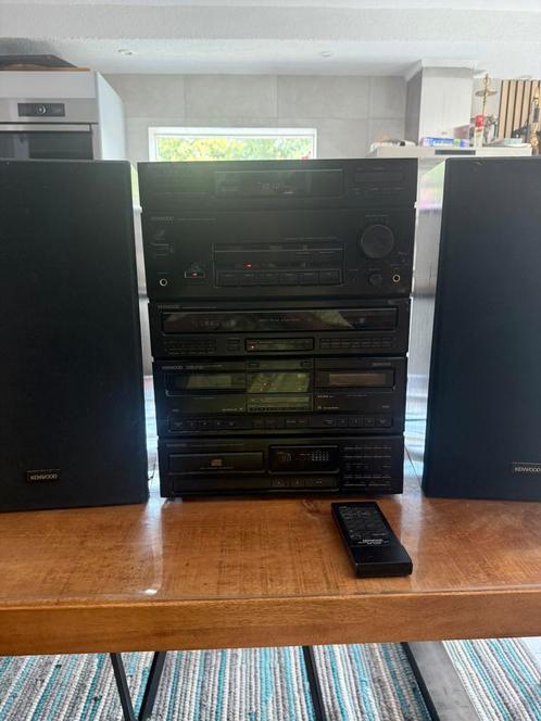Kenwood stereo set met equalizer boxen cd speler cassette, Audio, Tv en Foto, Stereoketens, Zo goed als nieuw, Ophalen of Verzenden