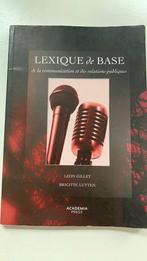 Lexique de base de la communication et des relations publiqu, Zo goed als nieuw, Leon Gillet, Ophalen of Verzenden