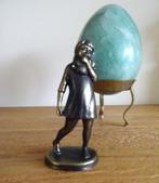 Brons. Duimend Sophietje gesigneerd. Janneke Ros), Ophalen of Verzenden, Zo goed als nieuw, Mens