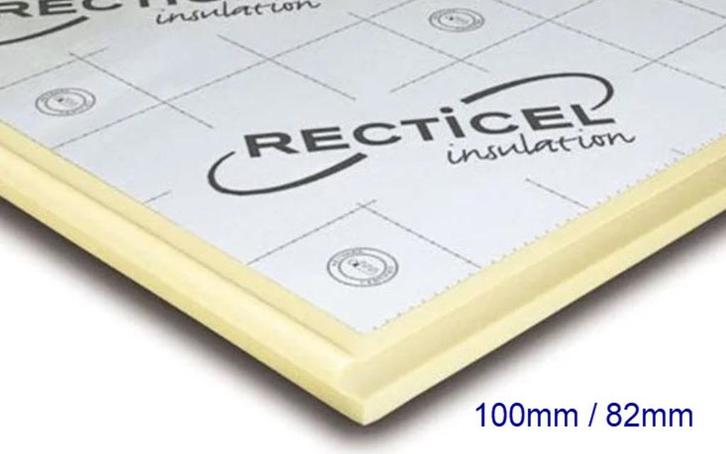 Recticel Eurowall Isolatie 1 plaat van 100mm dik, Doe-het-zelf en Bouw, Isolatie en Afdichting, Nieuw, Muurisolatie, Dakisolatie