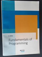 Fundamentals of Programming, Boeken, Informatica en Computer, Gelezen, Programmeertaal of Theorie, Acco, Ophalen of Verzenden