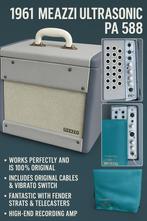 Meazzi Ultrasonic PA 588 – Vintage Italian Tube Amp, Muziek en Instrumenten, Ophalen, Gebruikt, Minder dan 50 watt, Meazzi