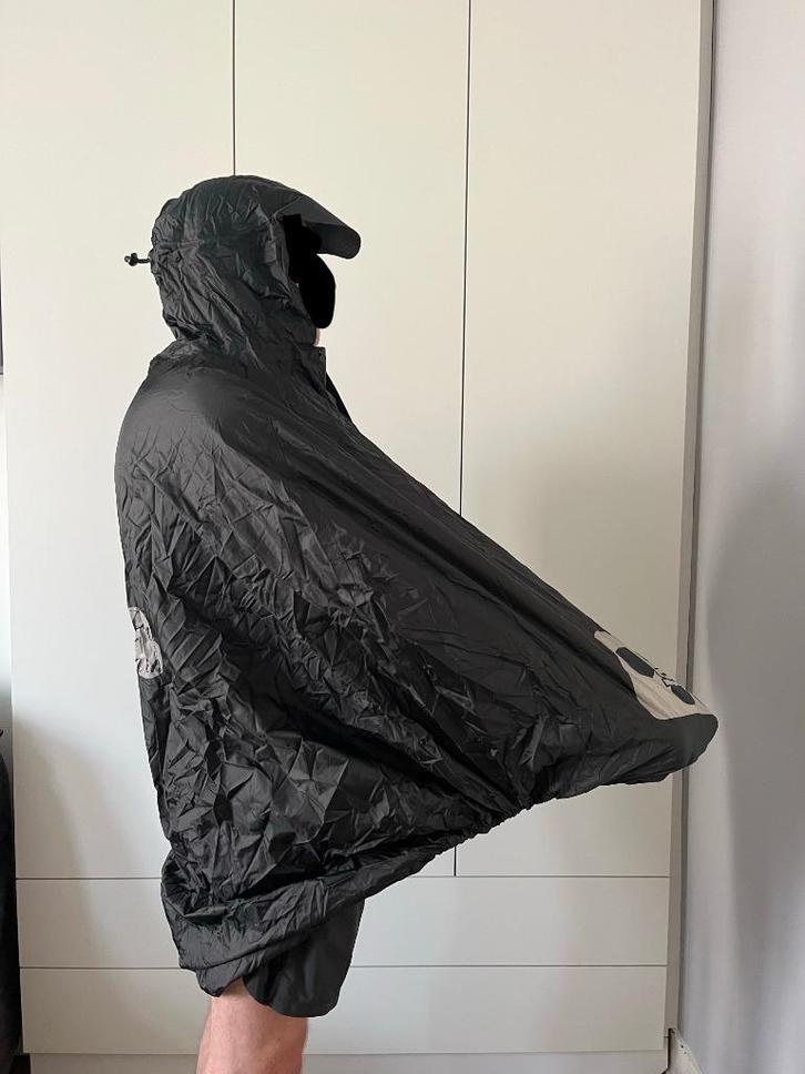 Fulap zwarte regencape - Zo goed als nieuw, Fietsen en Brommers, Fietsaccessoires | Fietskleding, Nieuw, Dames, Heren, Bovenkleding