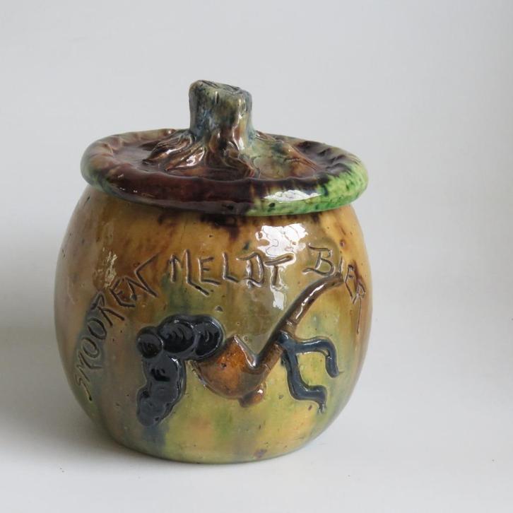 Vintage Vlaams Aardewerk tabakspot Smooren Meldt Bier, Antiek en Kunst, Antiek | Keramiek en Aardewerk, Ophalen of Verzenden
