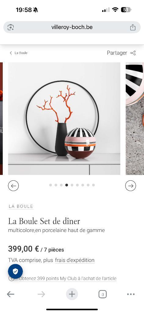 La Boule meerkleurige dinerset, hoogwaardig porselein, Huis en Inrichting, Keuken | Servies, Nieuw, Porselein, Ophalen