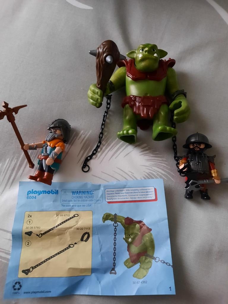 Playmobil 6004
 reuzentrol met dwergsoldaten, Kinderen en Baby's, Speelgoed | Playmobil, Ophalen of Verzenden