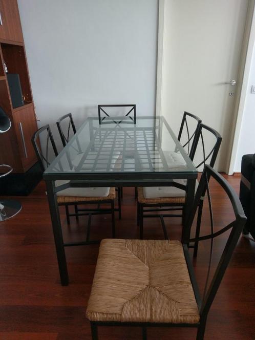 Table Ikea Granas 78x150 cm avec 6 chaises, Maison & Meubles, Tables | Tables à manger, Utilisé, 50 à 100 cm, 100 à 150 cm, Cinq personnes ou plus