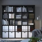Ikea kallax 5x5 vakken donkerbruin/zwart, Huis en Inrichting, Kasten | Boekenkasten, Ophalen