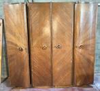Grote Vintage Art Deco kleerkast 4 deuren, Antiek en Kunst, Antiek | Meubels | Kasten, Ophalen