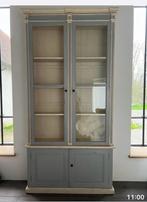 Meuble Flamant Agneta Gris Blanc 4 portes, Maison & Meubles, Armoires | Vitrines, Comme neuf, 100 à 150 cm, Chêne, 200 cm ou plus