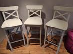 3 chaises de bar, Huis en Inrichting, Nieuw, 60 tot 90 cm, 3 krukken, Hout