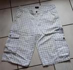 Heren - Bermuda - New Yorker - wit/zwart - maat M - € 1.00, New Yorker, Wit, Gedragen, Verzenden
