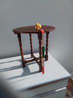 Houten bijzettafel, Huis en Inrichting, Minder dan 45 cm, Minder dan 55 cm, Art deco, Rond