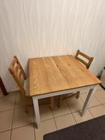 Tafel met 2 stolen, Huis en Inrichting, Complete eetkamers, Ophalen, Gebruikt, Minder dan 4 stoelen