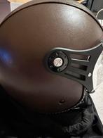 Vinz helm bruin leder NIEUW medium, Vélos & Vélomoteurs, Casques de cyclomoteur, Enlèvement, Neuf, Medium
