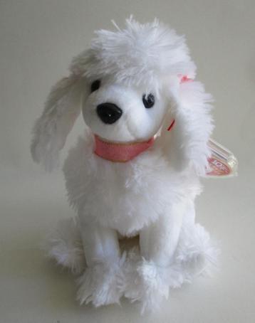 BEANIE BABIE’S: 10 -2002- L’AMORE - POEDEL - WIT beschikbaar voor biedingen