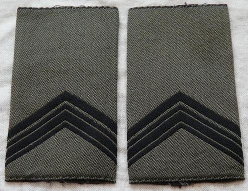 Rang Onderscheiding, GVT, Sgt.1, zwarte uitvoering, KL.(6), Collections, Objets militaires | Général, Armée de terre, Enlèvement ou Envoi