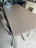 Tafel met 8 stoelen (gratis), 100 tot 150 cm, 200 cm of meer, Gebruikt, Rechthoekig