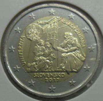 2 euro herdenkingsfeest Slowakije 2017 „universiteit”. UNC. beschikbaar voor biedingen