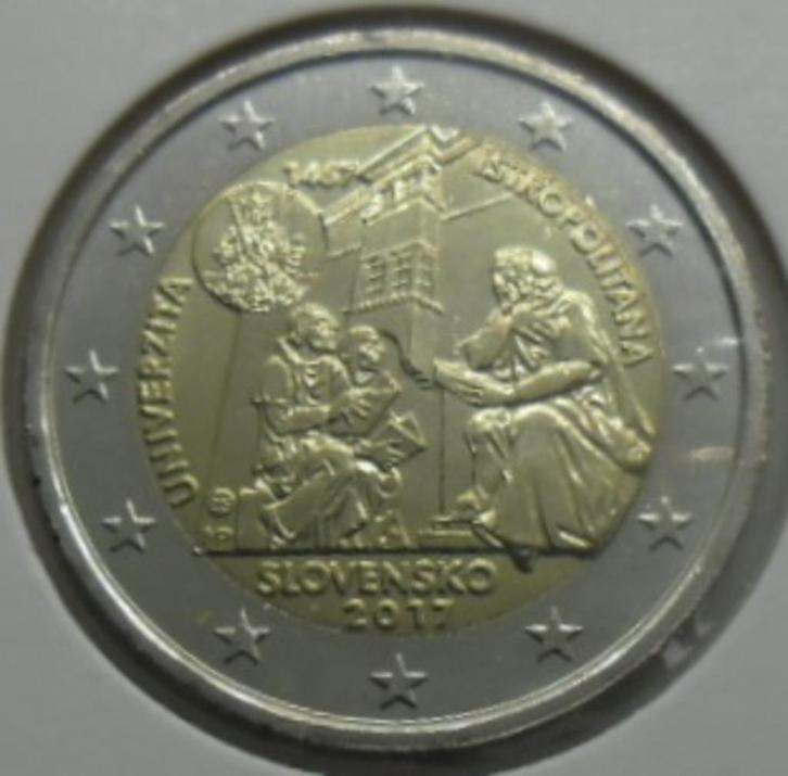 2 euro herdenkingsfeest Slowakije 2017 „universiteit”. UNC., Postzegels en Munten, Munten | Europa | Euromunten, Losse munt, 2 euro