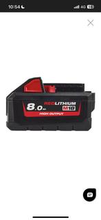 Milwaukee M18 8.0 batterij, Ophalen, Zo goed als nieuw