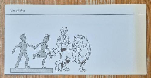 Suske en Wiske uitnodiging onthulling beeld Zoo 1979, Verzamelen, Stripfiguren, Zo goed als nieuw, Overige typen, Suske en Wiske