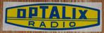 Vintage sticker Optalix Radio retro autocollant, Collections, Comme neuf, Enlèvement ou Envoi, Marque