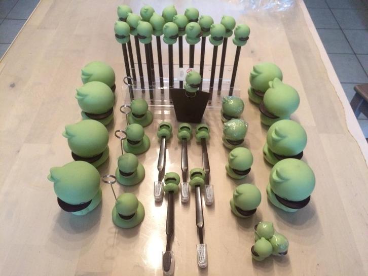 Eendje design duck pistache van BB collectie UITVERKOOP, Kinderen en Baby's, Kraamcadeaus en Geboorteborden, Nieuw, Kraamcadeau