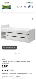 Lit 1 personne, 90 cm, Une personne, Enlèvement, Utilisé