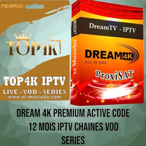 dream4k top iptv 2025, Cd's en Dvd's, VHS | Documentaire, Tv en Muziek, Nieuw in verpakking, Verzenden