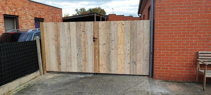 Tuinpoorten & Schuttingen op maat – Steigerhout & Douglas, Tuin en Terras, Tuinpoorten, Nieuw, Staal, Ophalen