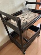 Desserte, Huis en Inrichting, Tafels | Sidetables, Ophalen, Zo goed als nieuw, Glas