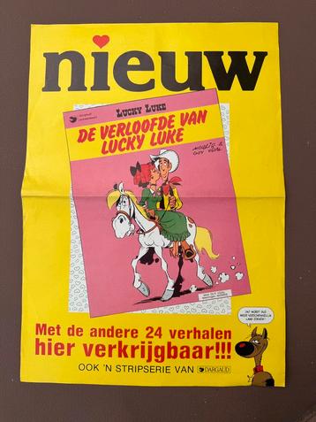 Vintage poster Lucky Luke strip beschikbaar voor biedingen