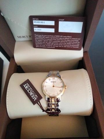 MERCURY SWISS 34mm horloge ME400-SG-1 NIEUW beschikbaar voor biedingen