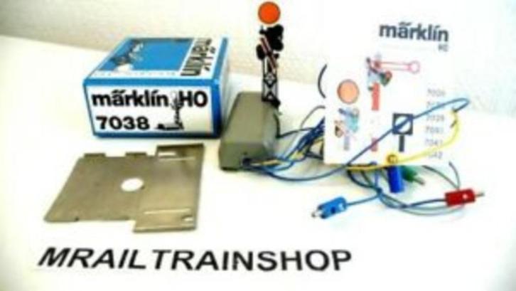 7038 MARKLIN HO-1 X SEMAPHORE/VOORSEIN (B2400158), Hobby en Vrije tijd, Modeltreinen | H0, Zo goed als nieuw, Overige typen, Wisselstroom