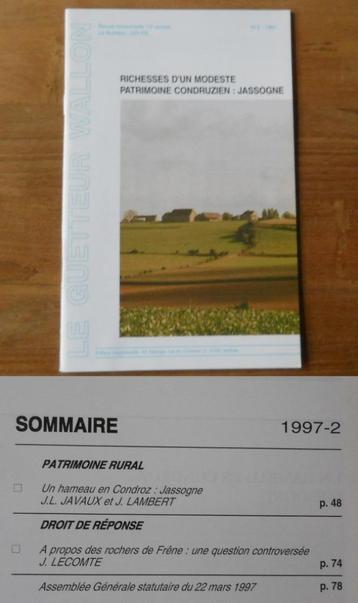 Guetteur Wallon 1997- 2 - Jassogne Condroz Assesse Crupet beschikbaar voor biedingen