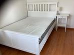 2-persoonsbed Hemnes, Ophalen, Wit, Hemnes reeks ikea, Tweepersoons