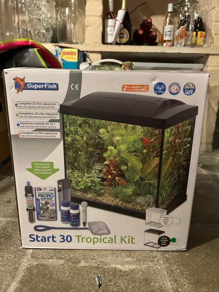 Aquarium zwart, Dieren en Toebehoren, Vissen | Aquaria en Toebehoren, Gebruikt, Leeg aquarium, Ophalen