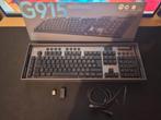 Logitech G915 LIGHTSPEED - AZERTY BE - Bruine schakelaars, Computers en Software, Gebruikt, Logitech G, Azerty, Ophalen of Verzenden