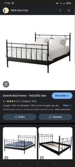 SVELVIK bedframe + lattenbodem te koop - 160x200, Ophalen, Gebruikt