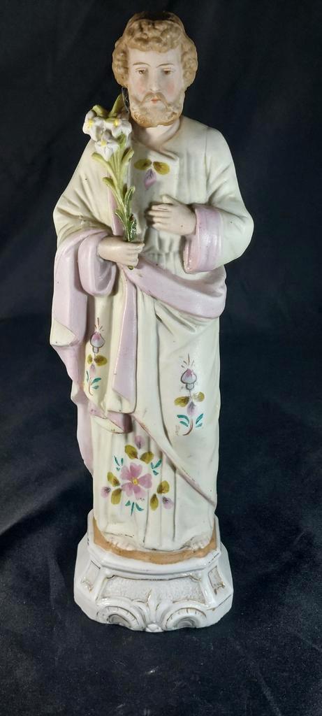 Authentiek Antiek biscuit porseleinen beeld, Antiek en Kunst, Antiek | Porselein, Ophalen of Verzenden