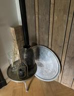 Salontafel bijzet tafel zilverkleurig, Huis en Inrichting, Tafels | Bijzettafels, Ophalen, Zo goed als nieuw