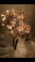 2 Lichtgevende rendieren rotan/ in & outdoor, Diversen, Ophalen, Gebruikt