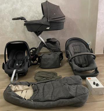 Stokke Xplory Grey Mélange  complet 3 en 1 de poussette, Enlèvement ou Envoi, B, Comme neuf, W