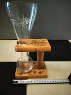 Origineel kwakglas in houten houder, Ophalen, Zo goed als nieuw, Bierglas